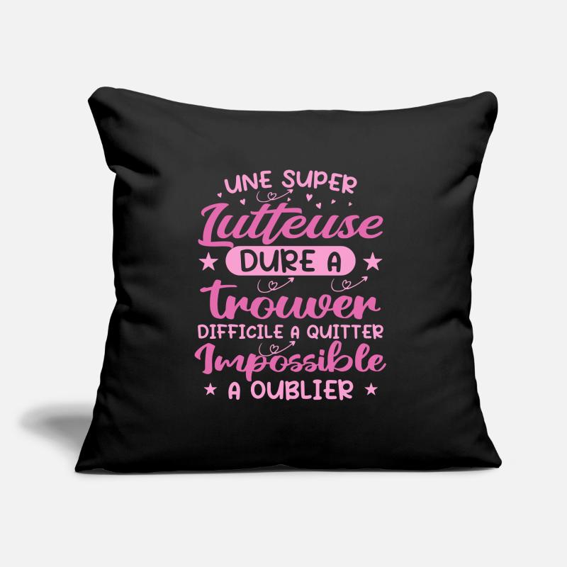 Une Super Lutteuse - Cadeau lutteuse Housse de coussin décorative 45 x 45 cm