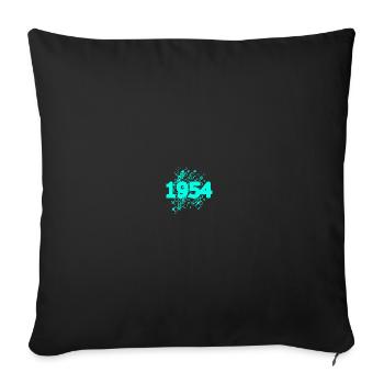 1954 - Sofa pillowcase 17,3'' x 17,3'' (45 x 45 cm) - black - Front