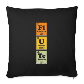Flute Physics Elements - Sofakissenbezug 45 x 45 cm - Schwarz - Vorne