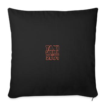 Jahr 2001 - Sofakissenbezug 45 x 45 cm - Schwarz - Vorne