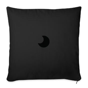Lune Halloween - Housse de coussin décorative 45 x 45 cm - noir - Devant