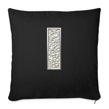 I, letter, letter I, initial, initial I, monogram, - Sofakissenbezug 45 x 45 cm - Schwarz - Vorne