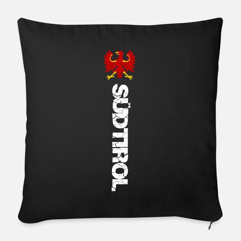 Südtirol - Sofakissenbezug 45 x 45 cm - Schwarz