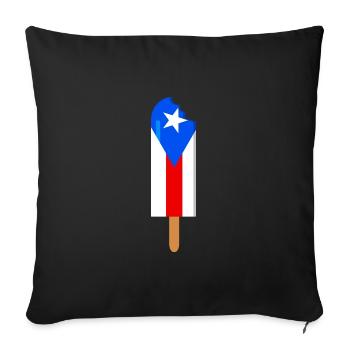 Porto Rico - Housse de coussin décorative 45 x 45 cm - noir - Devant