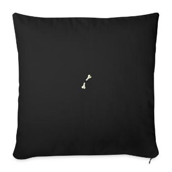 Os brisé - Housse de coussin décorative 45 x 45 cm - noir - Devant