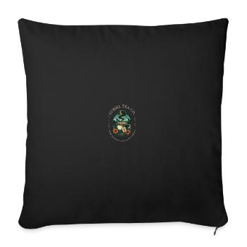 ACOTAR Suriel Tea Co - Housse de coussin décorative 45 x 45 cm - noir - Devant