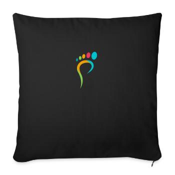 Orthopäde Podologie Gesundheit Praxis Füße - Sofakissenbezug 45 x 45 cm - Schwarz - Vorne