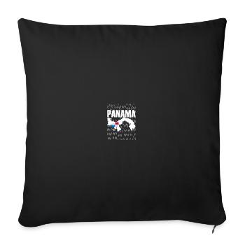 Panama Island Rain - Sofa pillowcase 17,3'' x 17,3'' (45 x 45 cm) - black - Front