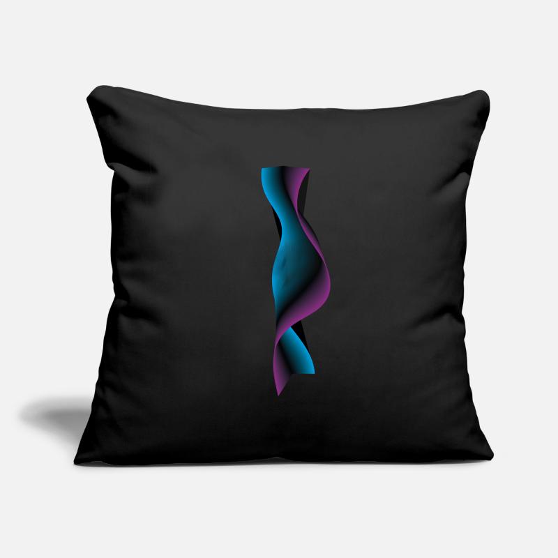 Neon Wave Pattern Sofa pillowcase 17,3'' x 17,3'' (45 x 45 cm)