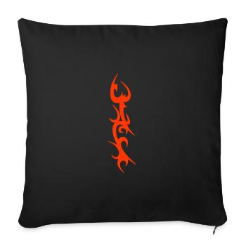 Tribal Cyber Sigil Awesome Cybersigilism For Cyber - Sofa pillowcase 17,3'' x 17,3'' (45 x 45 cm) - black - Front
