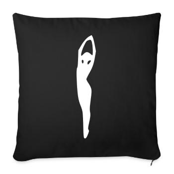 Dancing Dance - Sofa pillowcase 17,3'' x 17,3'' (45 x 45 cm) - black - Front