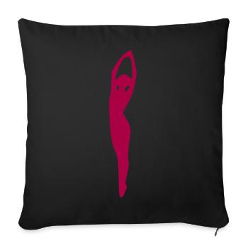 Tanz tanzen - Sofakissenbezug 45 x 45 cm - Schwarz - Vorne
