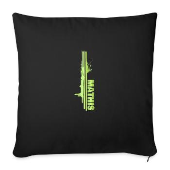 Peintre Peinture Splash de Peintre de Couleur Mathis - Housse de coussin décorative 45 x 45 cm - noir - Devant