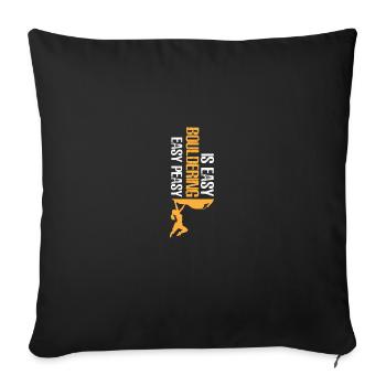 Bloc - Housse de coussin décorative 45 x 45 cm - noir - Devant