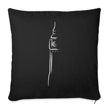 Big Ben London Elizabeth Tower - Sofakissenbezug 45 x 45 cm - Schwarz - Vorne