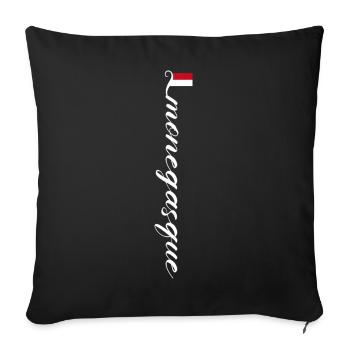 Monaco - Housse de coussin décorative 45 x 45 cm - noir - Devant