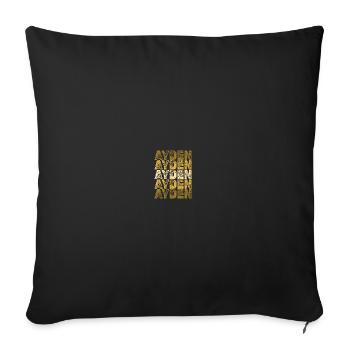 Vorname Geschenk Held Ayden - Sofakissenbezug 45 x 45 cm - Schwarz - Vorne