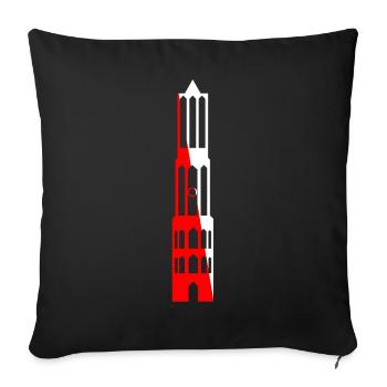 Dom Tower Utrecht - Sofakissenbezug 45 x 45 cm - Schwarz - Vorne