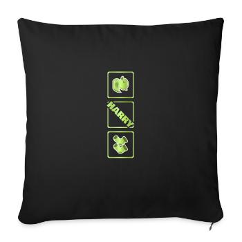 Gift for Harry - Sofa pillowcase 17,3'' x 17,3'' (45 x 45 cm) - black - Front