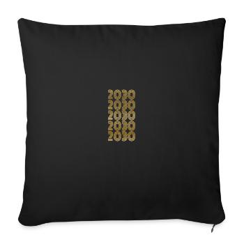 20 - Sofa pillowcase 17,3'' x 17,3'' (45 x 45 cm) - black - Front