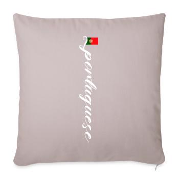 Portugal - Housse de coussin décorative 45 x 45 cm - taupe clair - Devant