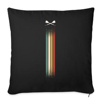 darts - Sofa pillowcase 17,3'' x 17,3'' (45 x 45 cm) - black - Front