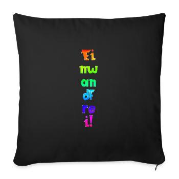 Einwandfrei | Perfekt | Vorbildlich | Spruch - Sofakissenbezug 45 x 45 cm - Schwarz - Vorne