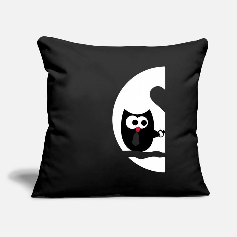 Hiboux droit - Saint-Valentin Housse de coussin décorative 45 x 45 cm