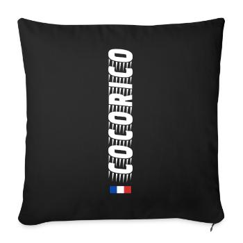 Cocorico Speed  - Housse de coussin décorative 45 x 45 cm - noir - Devant