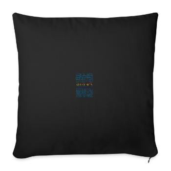Rainbow 1956 - Sofa pillowcase 17,3'' x 17,3'' (45 x 45 cm) - black - Front