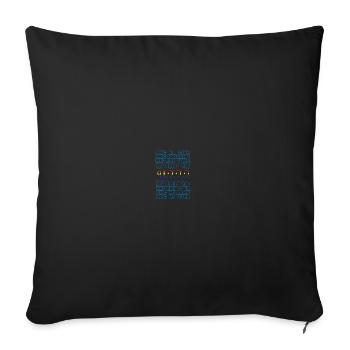 Année 1999 - Housse de coussin décorative 45 x 45 cm - noir - Devant