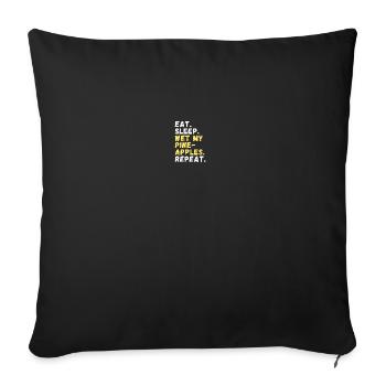 Hobby farmer pineapple cultivation - Sofa pillowcase 17,3'' x 17,3'' (45 x 45 cm) - black - Front