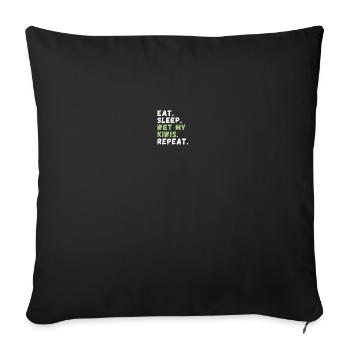 Kiwi Jardinage Amateur Hobby - Housse de coussin décorative 45 x 45 cm - noir - Devant