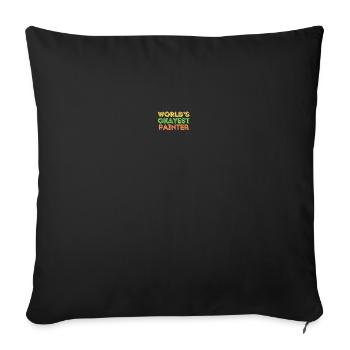Funny Painter Creative Art Humorous - Sofa pillowcase 17,3'' x 17,3'' (45 x 45 cm) - black - Front