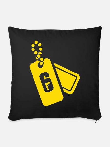 Rainbow Six Sitz, Pro League, Renown Icon - Sofakissenbezug 45 x 45 cm - Schwarz