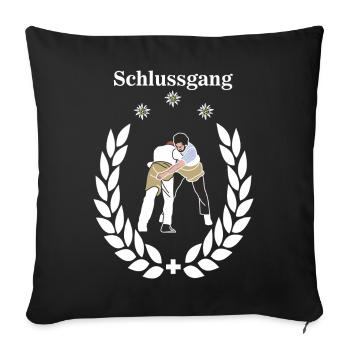 Lutte Final Course Chemise Lutte Roi - Housse de coussin décorative 45 x 45 cm - noir - Devant