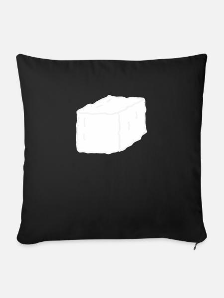 Zucker - Sofakissenbezug 45 x 45 cm - Schwarz