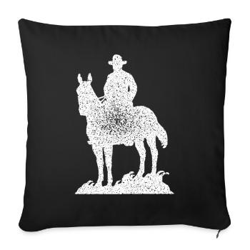 cowboy - Copricuscino per divano, 45 x 45 cm - nero - Fronte