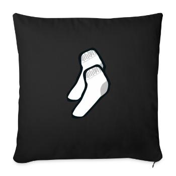 Socks - Sofa pillowcase 17,3'' x 17,3'' (45 x 45 cm) - black - Front