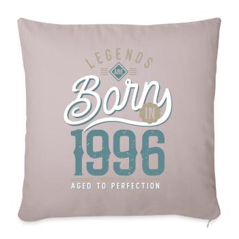 Anniversary 1996 born in 1996 gift 26 years - Sofa pillowcase 17,3'' x 17,3'' (45 x 45 cm) - light taupe - Front