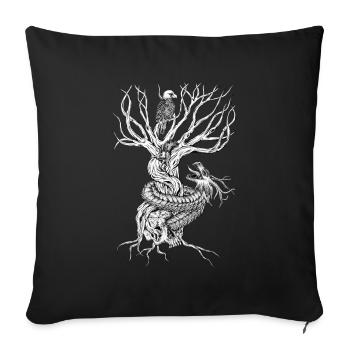 Tales of Yggdrasil - Housse de coussin décorative 45 x 45 cm - noir - Devant