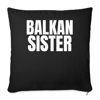 Balkan Hrvatska Apc Balkan Jebiga Hrvatska Croates - Housse de coussin décorative 45 x 45 cm - noir - Devant