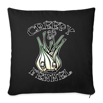 Creepy fennel - Housse de coussin décorative 45 x 45 cm - noir - Devant