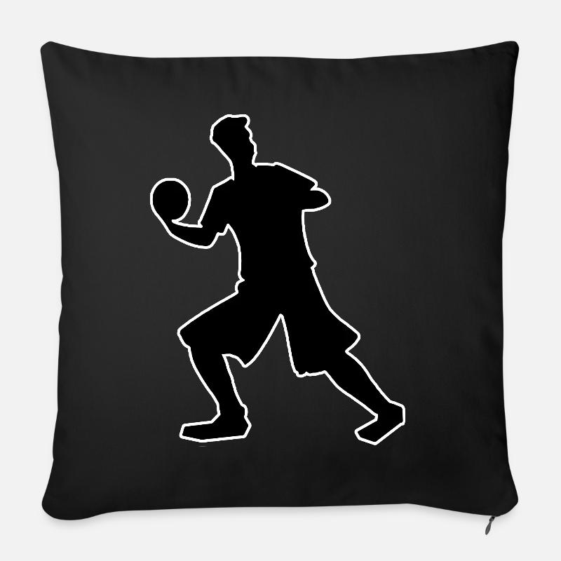 Disc Golf Hoodie Funny – Tree Hit Specialist - Sofa pillowcase 17,3'' x 17,3'' (45 x 45 cm) - black