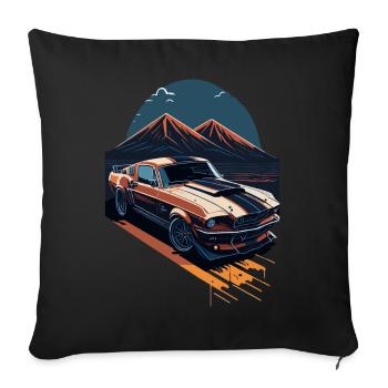 Muscle Car Power - Sofakissenbezug 45 x 45 cm - Schwarz - Vorne