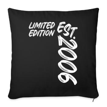 Édition limitée est. 2006 - Housse de coussin décorative 45 x 45 cm - noir - Devant