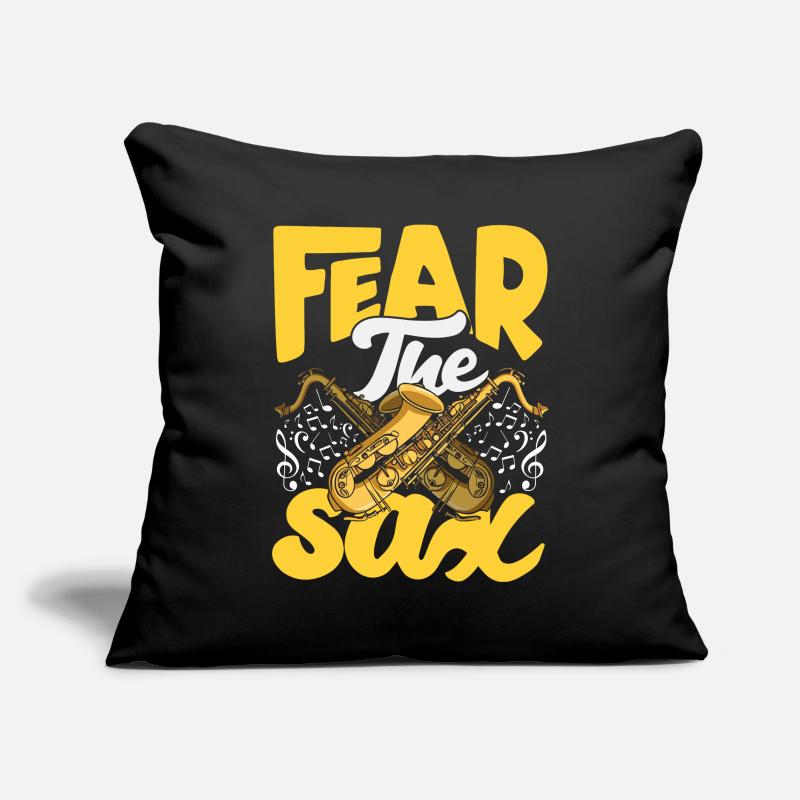Saxophone Sofa pillowcase 17,3'' x 17,3'' (45 x 45 cm)
