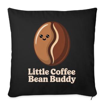 Grain de café - Housse de coussin décorative 45 x 45 cm - noir - Devant