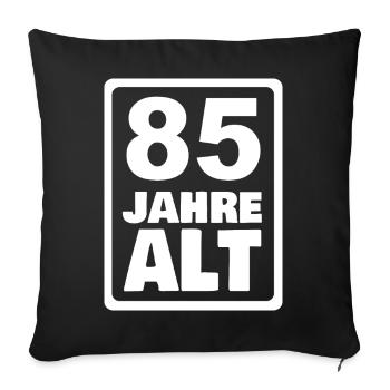 85 - Sofa pillowcase 17,3'' x 17,3'' (45 x 45 cm) - black - Front