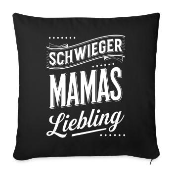 Gendre Belle-fille Belle-mère - Housse de coussin décorative 45 x 45 cm - noir - Devant